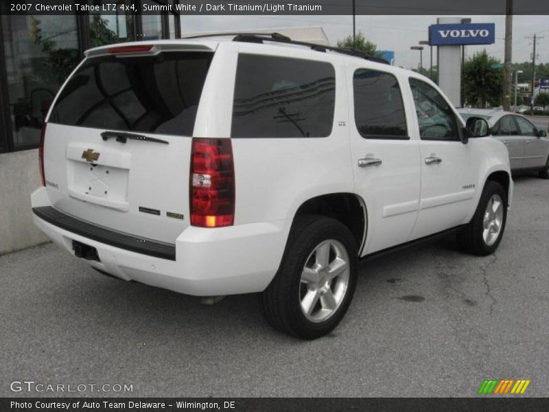 Summit White / Dark Titanium/Light Titanium 2007 Chevrolet Tahoe LTZ 4x4