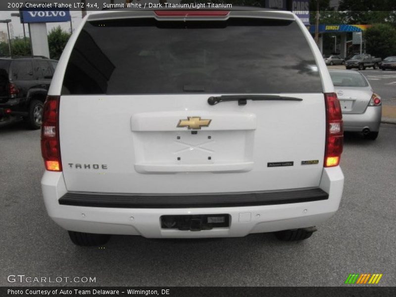 Summit White / Dark Titanium/Light Titanium 2007 Chevrolet Tahoe LTZ 4x4