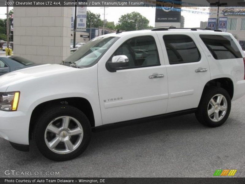 Summit White / Dark Titanium/Light Titanium 2007 Chevrolet Tahoe LTZ 4x4