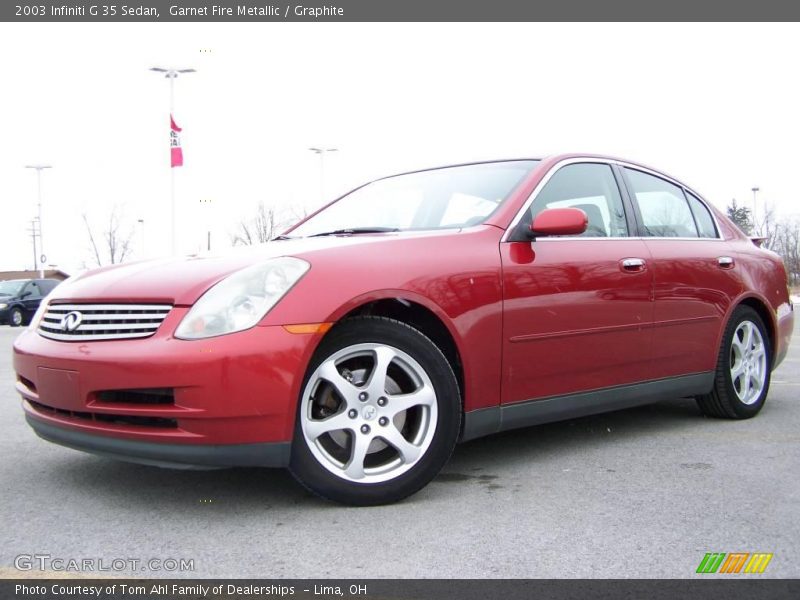 Garnet Fire Metallic / Graphite 2003 Infiniti G 35 Sedan