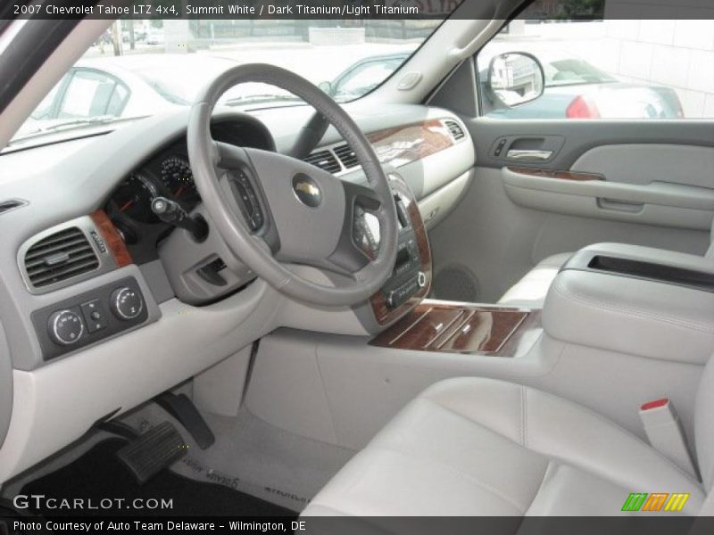Summit White / Dark Titanium/Light Titanium 2007 Chevrolet Tahoe LTZ 4x4