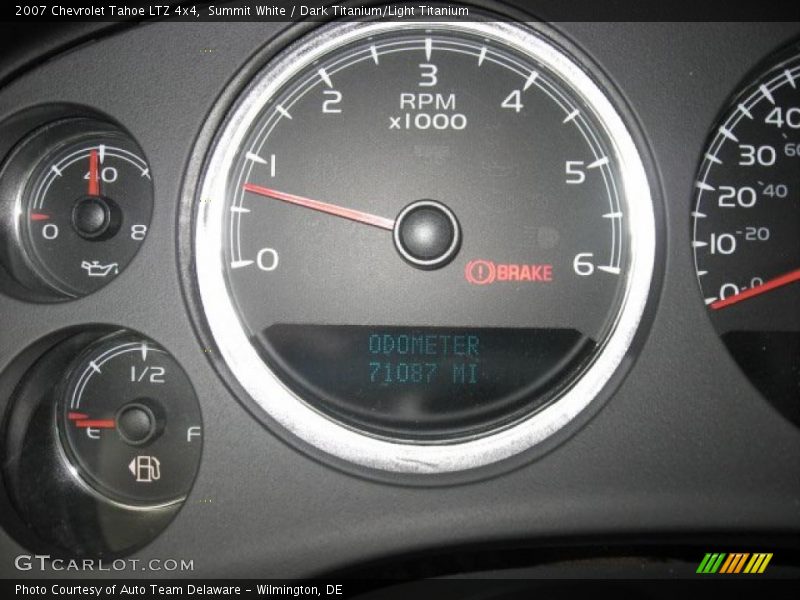 Summit White / Dark Titanium/Light Titanium 2007 Chevrolet Tahoe LTZ 4x4