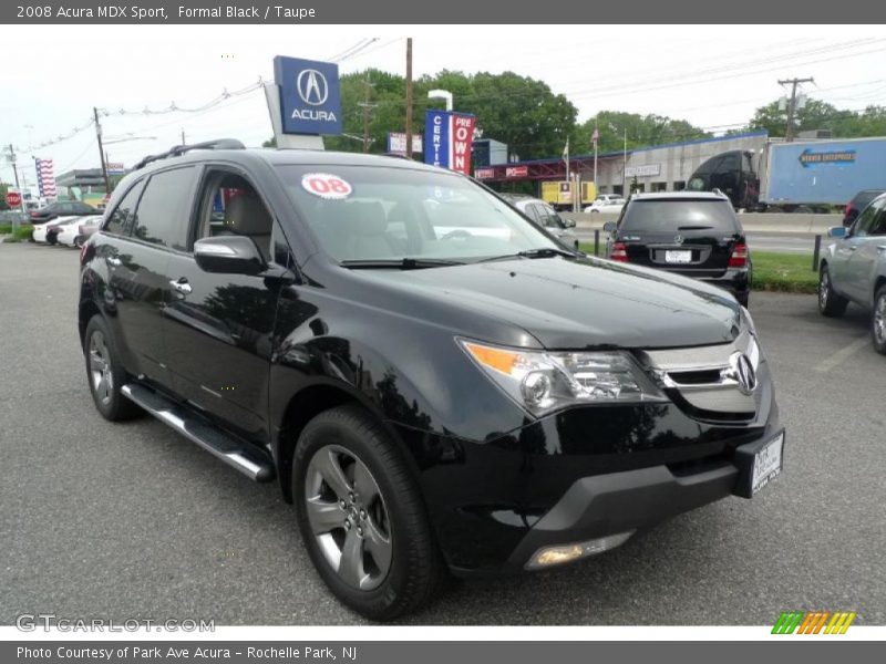 Formal Black / Taupe 2008 Acura MDX Sport