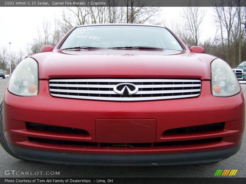 Garnet Fire Metallic / Graphite 2003 Infiniti G 35 Sedan