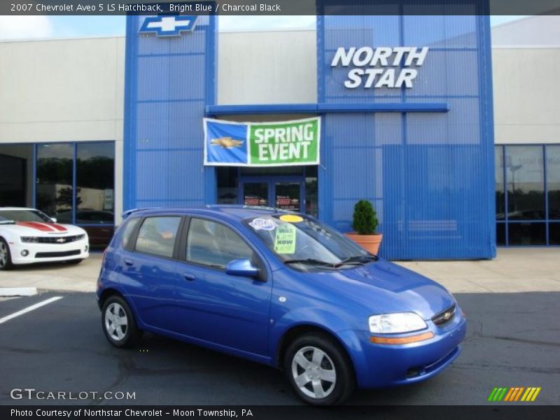 Bright Blue / Charcoal Black 2007 Chevrolet Aveo 5 LS Hatchback