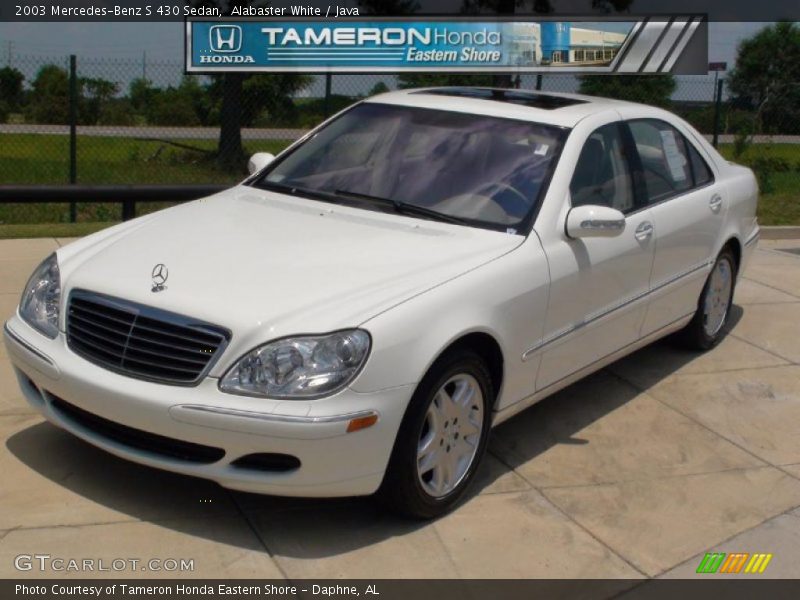Alabaster White / Java 2003 Mercedes-Benz S 430 Sedan