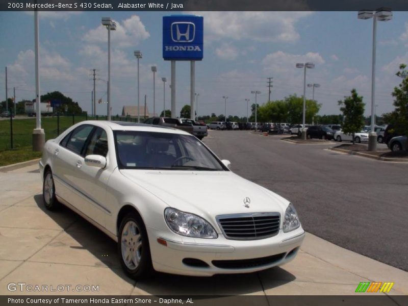 Alabaster White / Java 2003 Mercedes-Benz S 430 Sedan