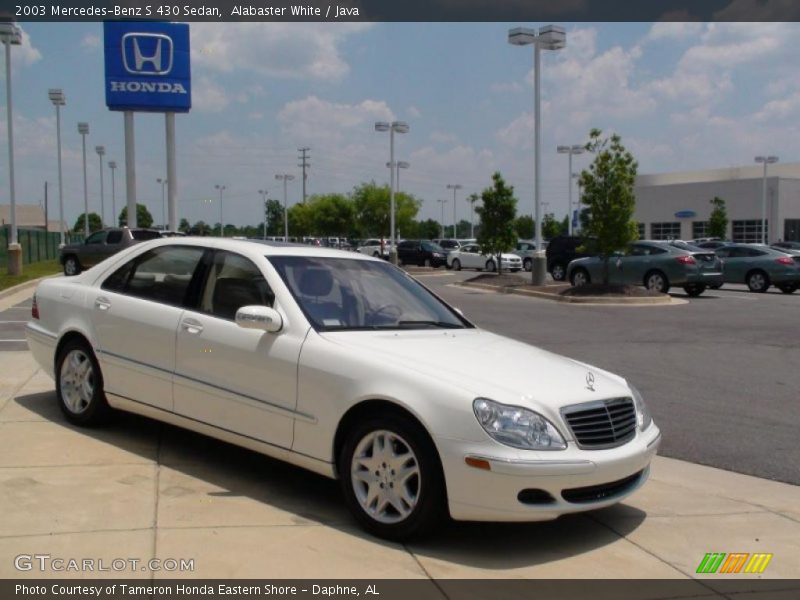 Alabaster White / Java 2003 Mercedes-Benz S 430 Sedan