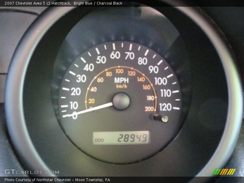 Bright Blue / Charcoal Black 2007 Chevrolet Aveo 5 LS Hatchback