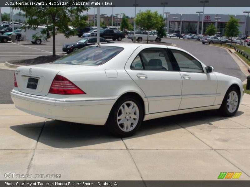 Alabaster White / Java 2003 Mercedes-Benz S 430 Sedan