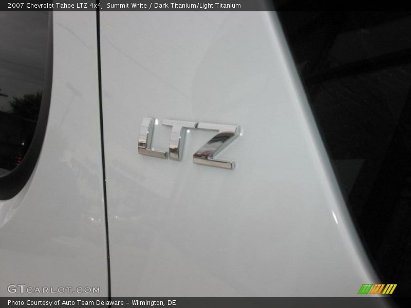 Summit White / Dark Titanium/Light Titanium 2007 Chevrolet Tahoe LTZ 4x4