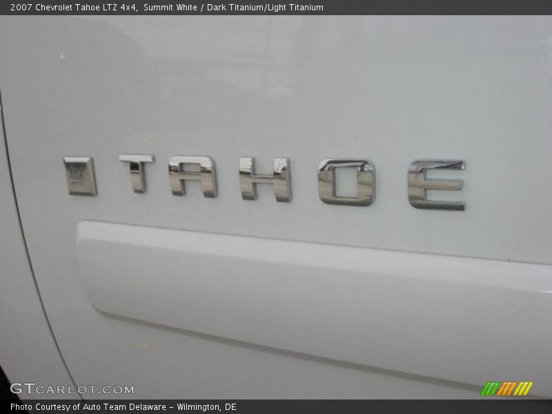 Summit White / Dark Titanium/Light Titanium 2007 Chevrolet Tahoe LTZ 4x4
