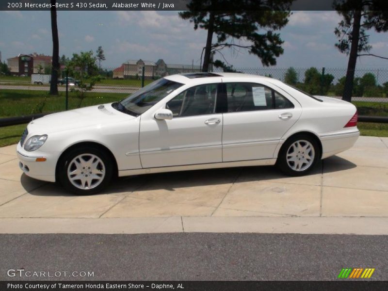 Alabaster White / Java 2003 Mercedes-Benz S 430 Sedan