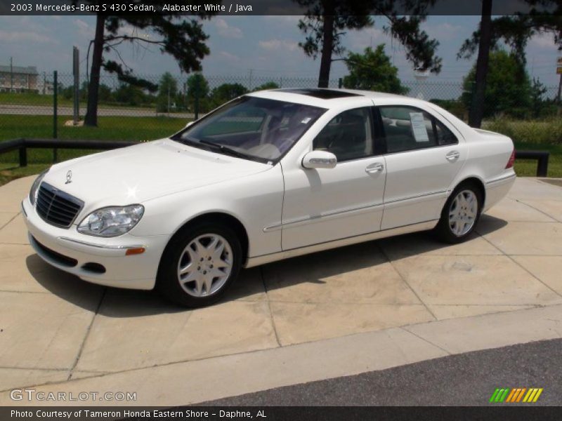Alabaster White / Java 2003 Mercedes-Benz S 430 Sedan
