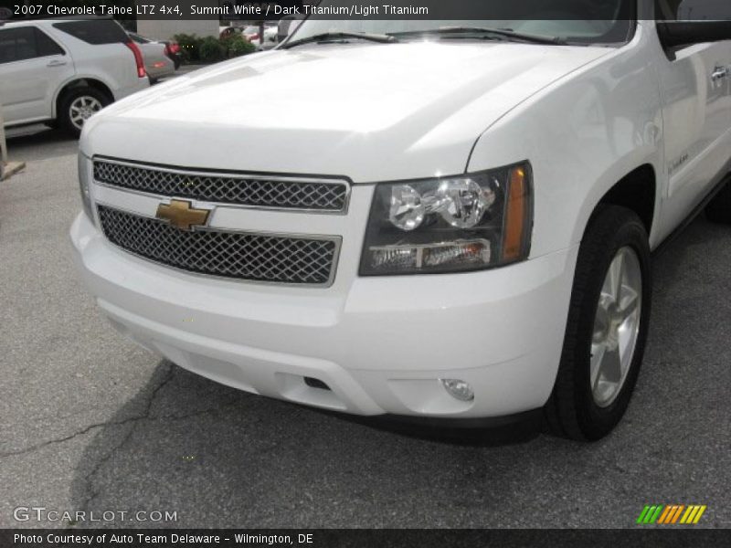Summit White / Dark Titanium/Light Titanium 2007 Chevrolet Tahoe LTZ 4x4