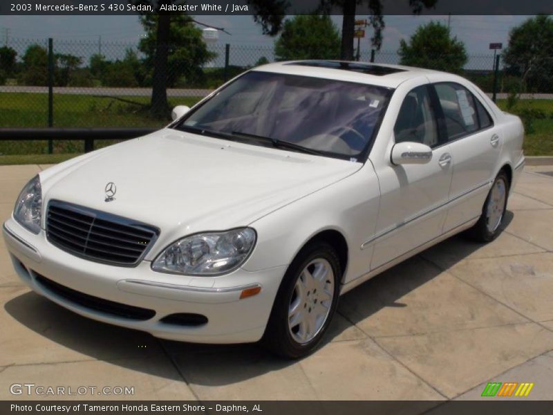 Alabaster White / Java 2003 Mercedes-Benz S 430 Sedan