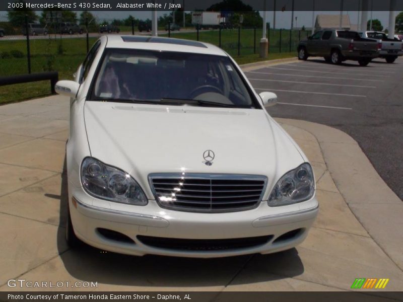 Alabaster White / Java 2003 Mercedes-Benz S 430 Sedan
