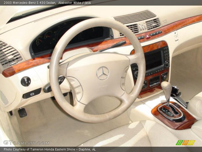 Alabaster White / Java 2003 Mercedes-Benz S 430 Sedan