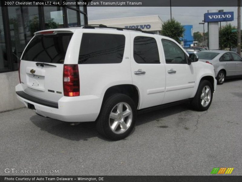 Summit White / Dark Titanium/Light Titanium 2007 Chevrolet Tahoe LTZ 4x4
