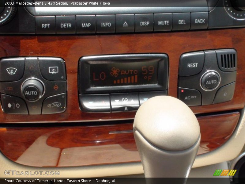 Alabaster White / Java 2003 Mercedes-Benz S 430 Sedan