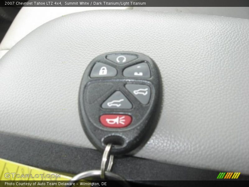 Summit White / Dark Titanium/Light Titanium 2007 Chevrolet Tahoe LTZ 4x4