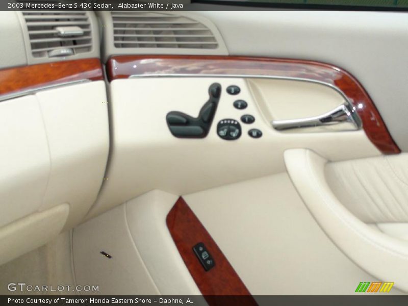 Alabaster White / Java 2003 Mercedes-Benz S 430 Sedan