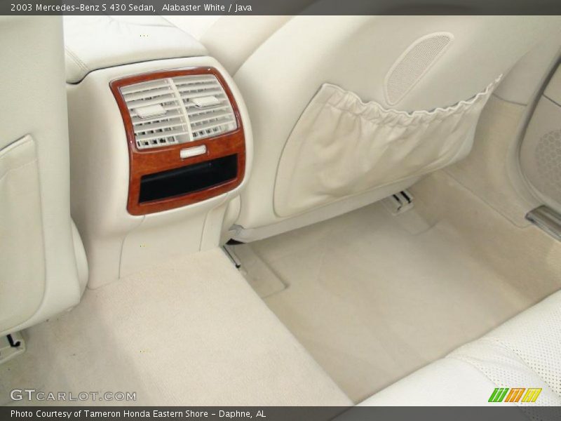 Alabaster White / Java 2003 Mercedes-Benz S 430 Sedan