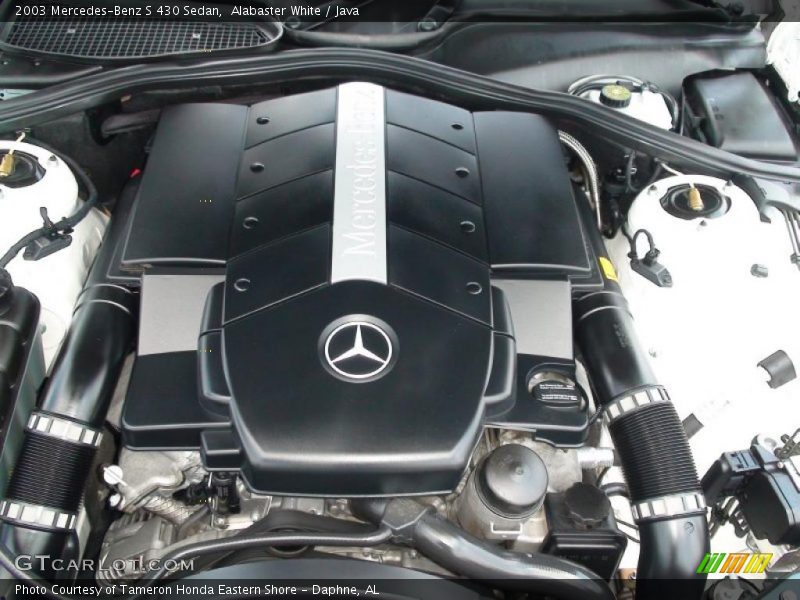 Alabaster White / Java 2003 Mercedes-Benz S 430 Sedan
