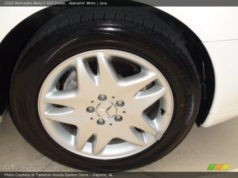 Alabaster White / Java 2003 Mercedes-Benz S 430 Sedan