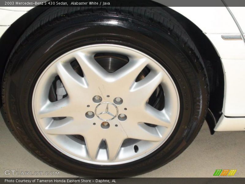 Alabaster White / Java 2003 Mercedes-Benz S 430 Sedan