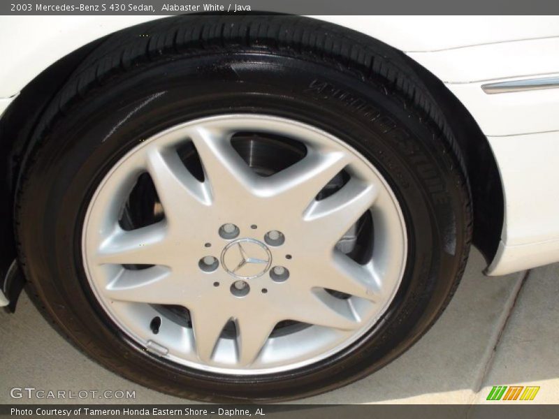 Alabaster White / Java 2003 Mercedes-Benz S 430 Sedan