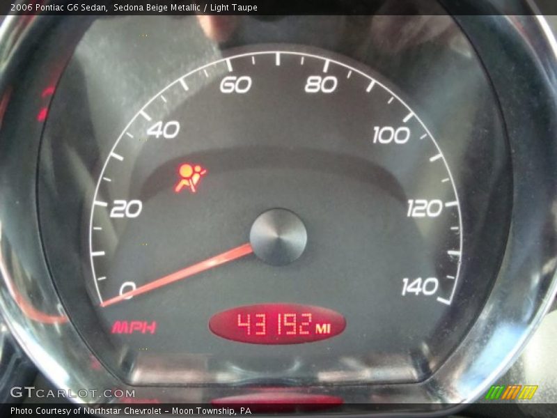 Sedona Beige Metallic / Light Taupe 2006 Pontiac G6 Sedan