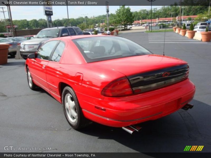 Torch Red / Ebony 1995 Chevrolet Monte Carlo Z34 Coupe