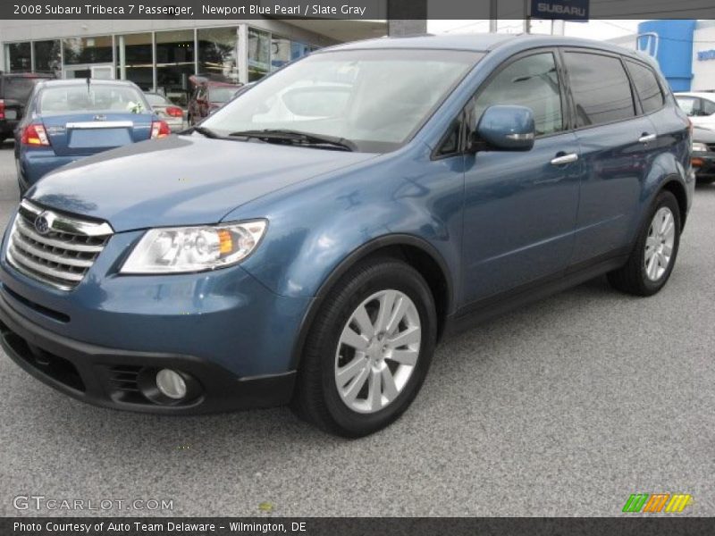 Newport Blue Pearl / Slate Gray 2008 Subaru Tribeca 7 Passenger