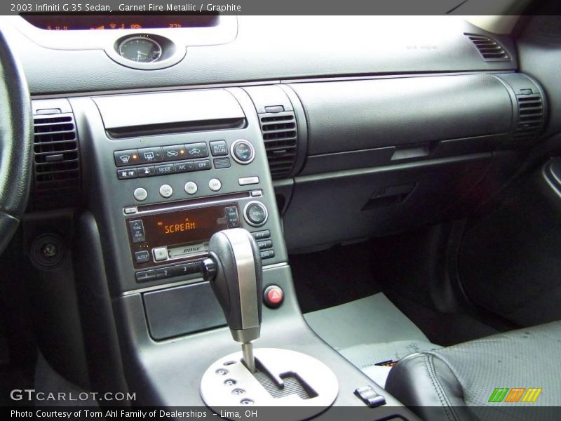 Garnet Fire Metallic / Graphite 2003 Infiniti G 35 Sedan