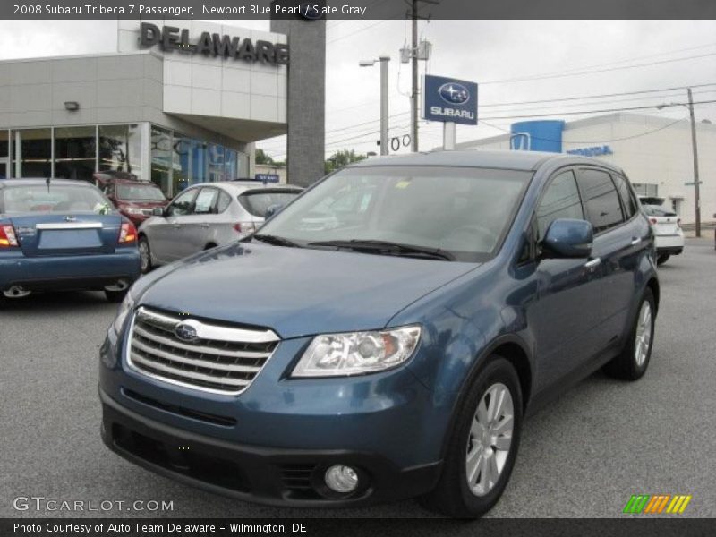Newport Blue Pearl / Slate Gray 2008 Subaru Tribeca 7 Passenger