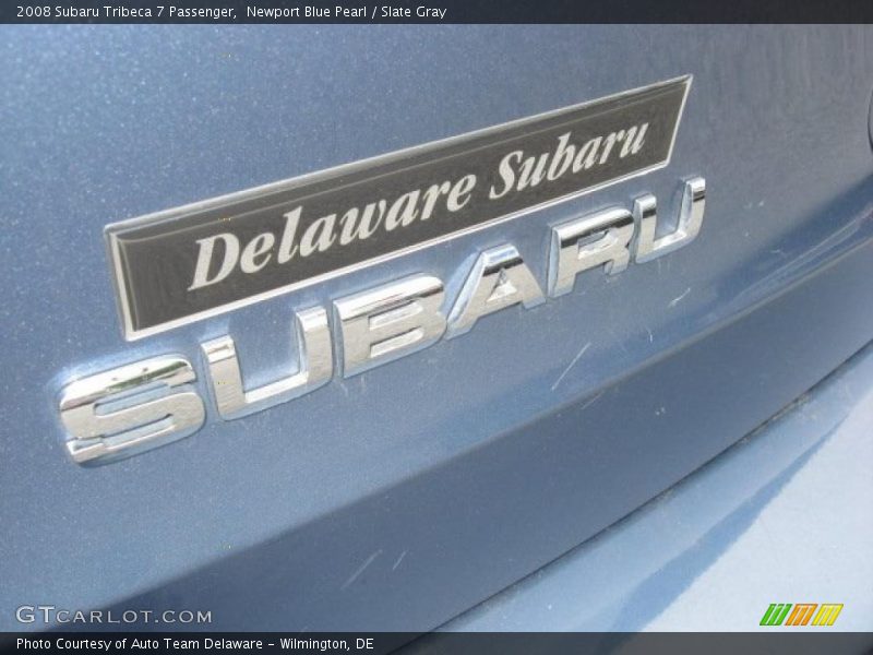 Newport Blue Pearl / Slate Gray 2008 Subaru Tribeca 7 Passenger
