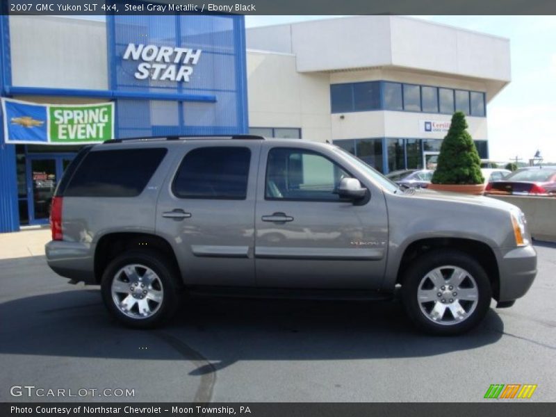 Steel Gray Metallic / Ebony Black 2007 GMC Yukon SLT 4x4