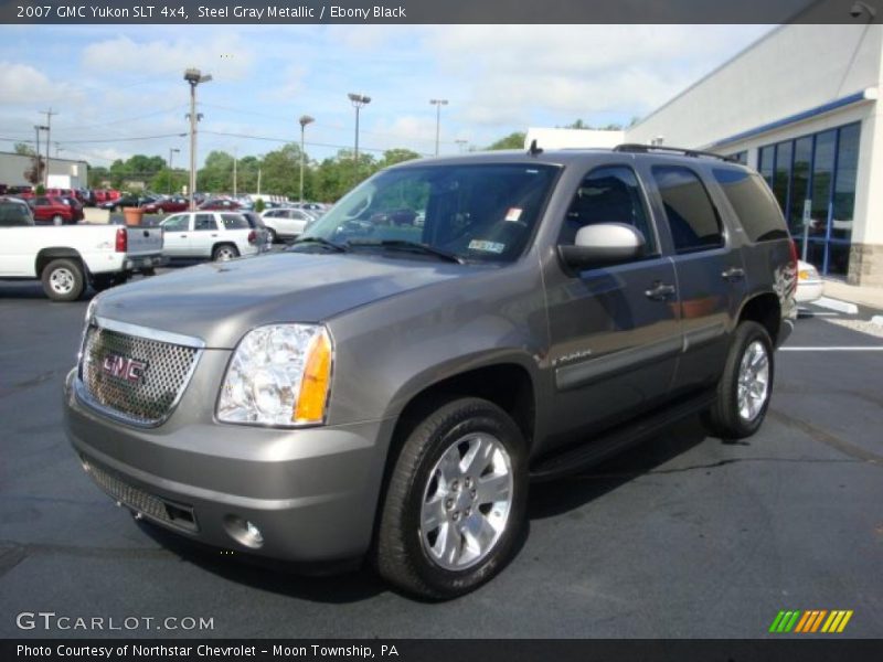 Steel Gray Metallic / Ebony Black 2007 GMC Yukon SLT 4x4