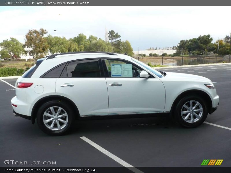 Ivory White Pearl / Wheat 2006 Infiniti FX 35 AWD