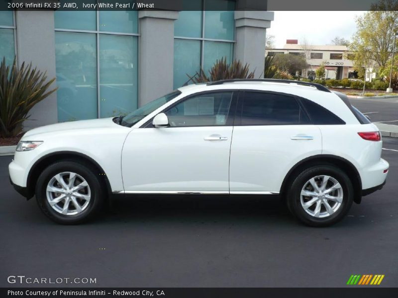 Ivory White Pearl / Wheat 2006 Infiniti FX 35 AWD
