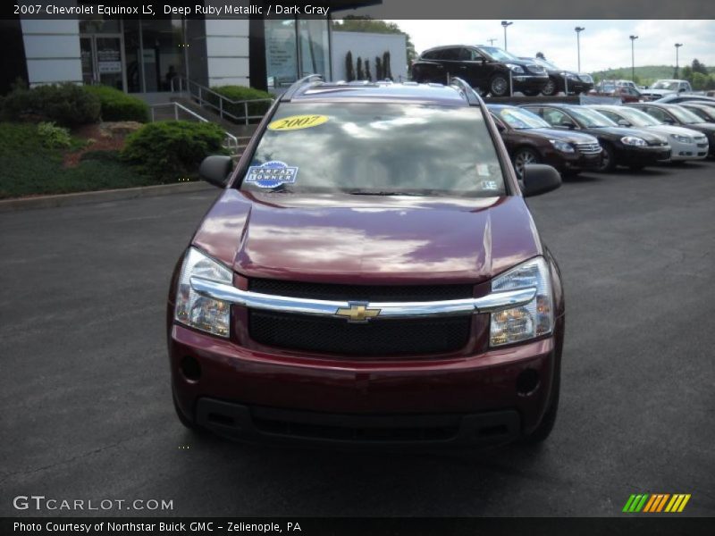 Deep Ruby Metallic / Dark Gray 2007 Chevrolet Equinox LS