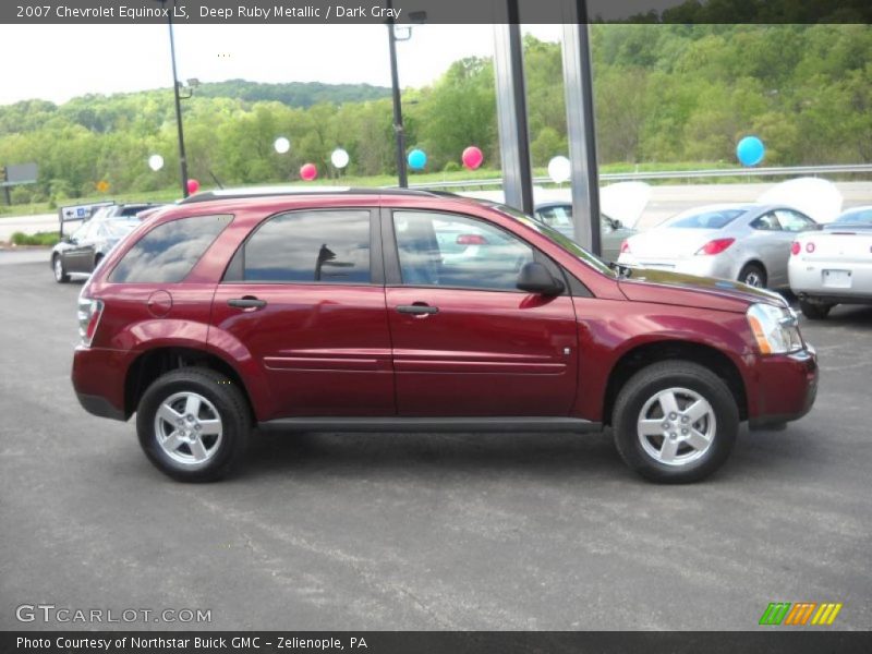 Deep Ruby Metallic / Dark Gray 2007 Chevrolet Equinox LS