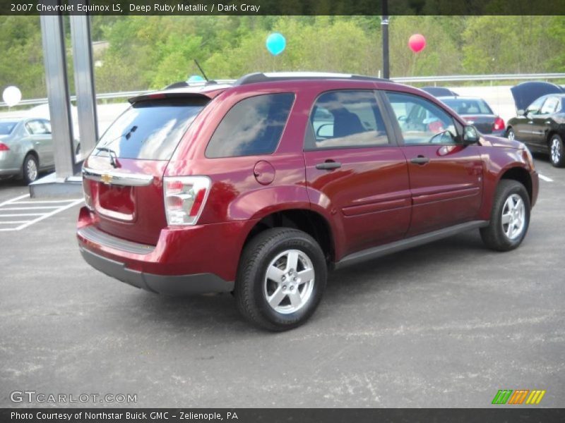 Deep Ruby Metallic / Dark Gray 2007 Chevrolet Equinox LS