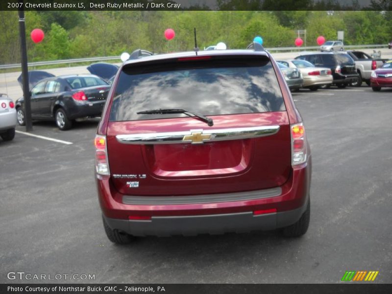 Deep Ruby Metallic / Dark Gray 2007 Chevrolet Equinox LS