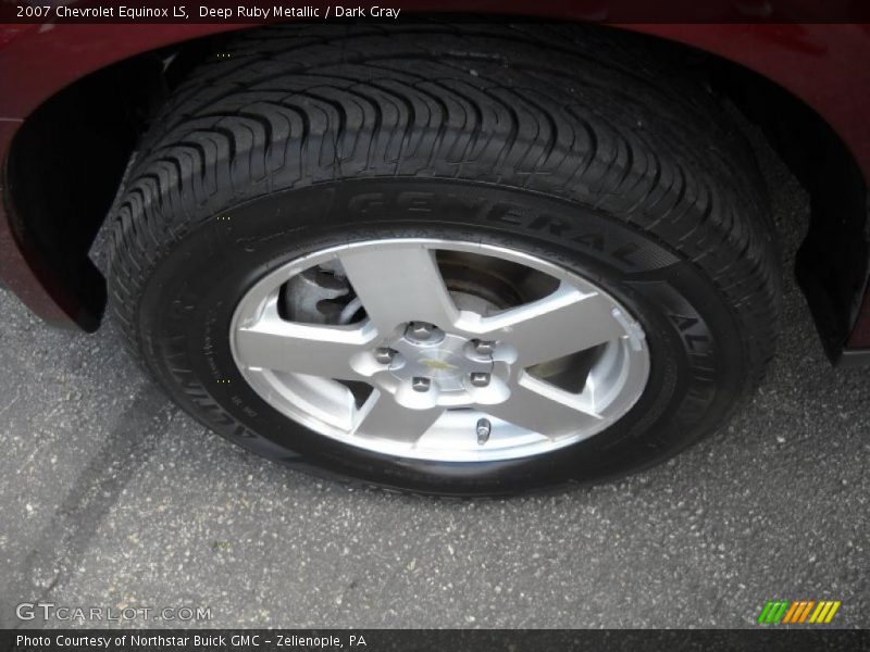 Deep Ruby Metallic / Dark Gray 2007 Chevrolet Equinox LS