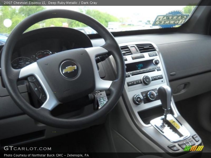 Deep Ruby Metallic / Dark Gray 2007 Chevrolet Equinox LS