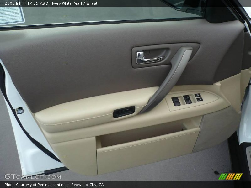 Ivory White Pearl / Wheat 2006 Infiniti FX 35 AWD