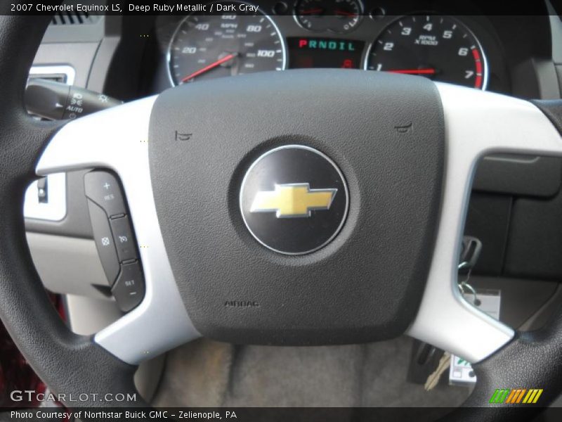 Deep Ruby Metallic / Dark Gray 2007 Chevrolet Equinox LS