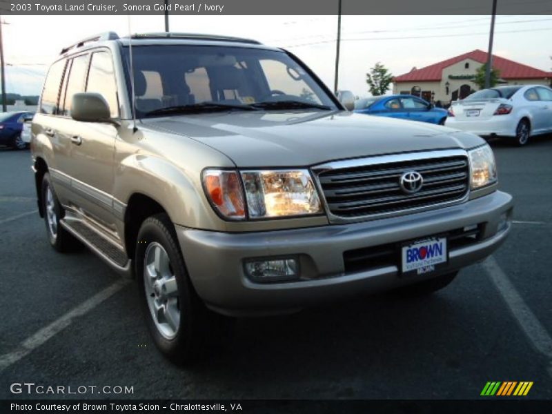 Sonora Gold Pearl / Ivory 2003 Toyota Land Cruiser